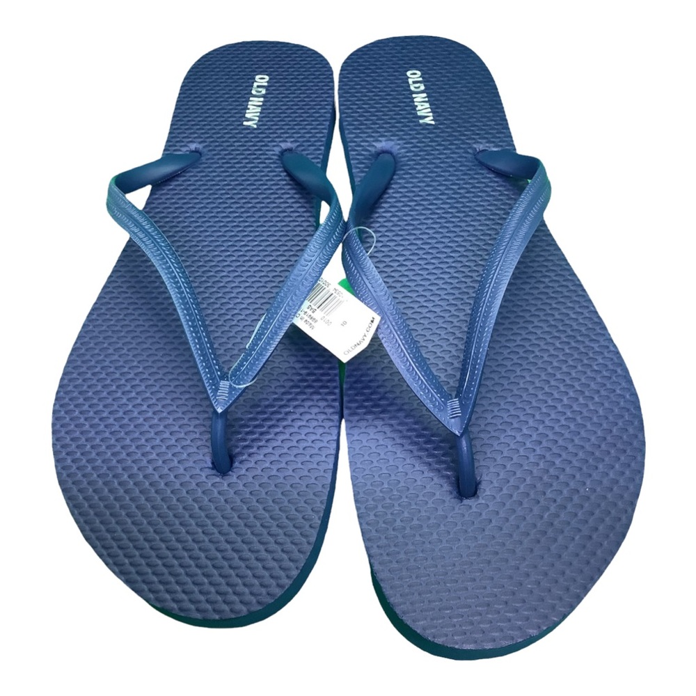 Navy Blue Womens  Or Mens Old Navy Flip Flops NWT Size 10